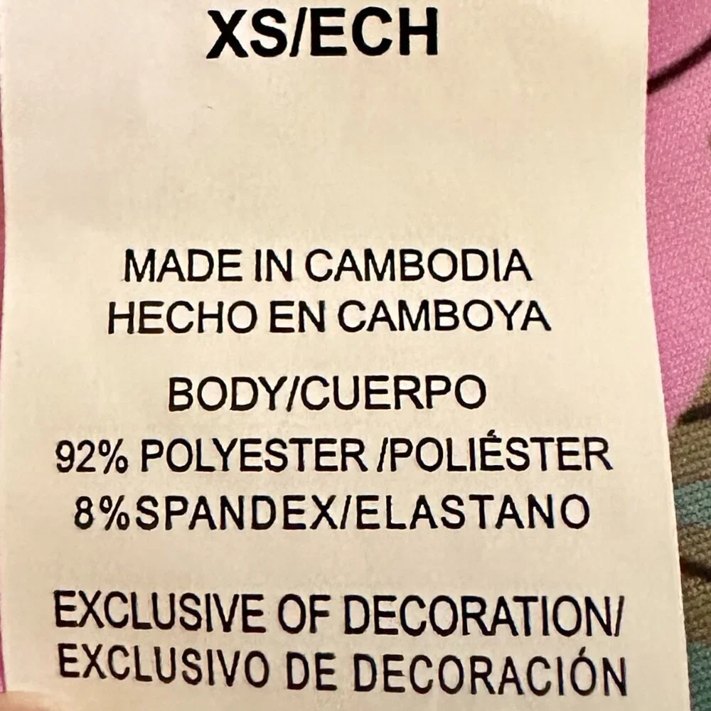 Roxy Sun Swim Shirt Women's Size XS Tropical Pink Rashguard – UPF 50+ Quick-Dry - Picture 5 of 13